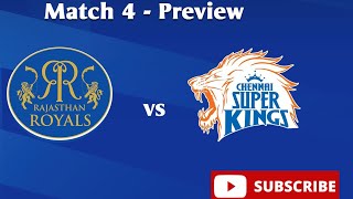 IPL 2020 : Match no 4| CSK vs RR preview