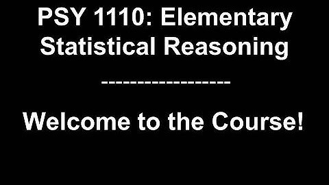 PSY1110: Welcome to the course!