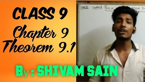 Theorem 9.1 ||Area of Parallelograms and Triangles|| Class 9 || MATHEMATICS