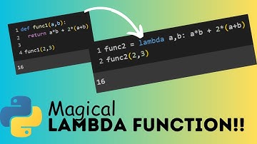 #14 : Use this anonymous Lambda Function in Python for Data Processing | LAMBDA Functions in Python