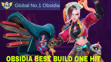 🌍💘 OBSIDIA BEST BUILD ONE HIT 🌹 OBSIDIA SAVAGE 💐#OBSIDIAGLOBALTOP #mlbb 💘