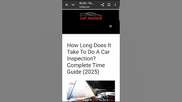 How long does car inspection take? 🚗 #youtubeshorts