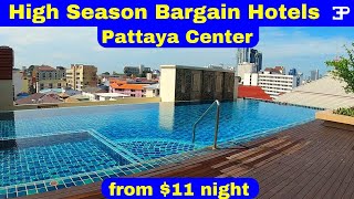 Pattaya Thailand, High Season PRICES of Bargain Central Hotels