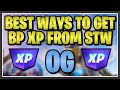 Fortnite OG: BEST WAYS TO GET BATTLE PASS XP FROM FORTNITE SAVE THE WORLD