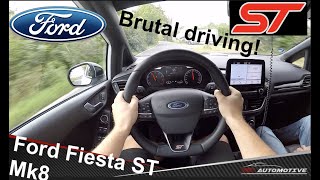 Ford Fiesta ST (2019) Brutal POV Test Drive + Acceleration 0 - 200 km/h