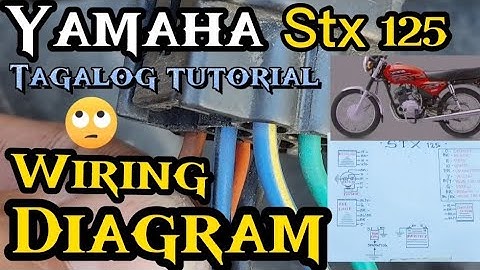 Yamaha stx 125, basic wiring diagram and connection,Tutorial.