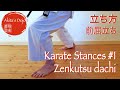 Karate Stances # 1: Zenkutsu dachi 空手の立ち方、前屈立ち【Akita's Karate Video】