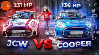 Обзор  MINI Cooper VS Mini JCW рестайлинг 2021