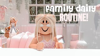 Family Daily Routine | Roblox