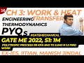 16 GATE PYQs Engg Thd Ch 03 Heat and Work Transfer GATE 2022 S1 1M Polytropic Process 110 KPa 5m3 to