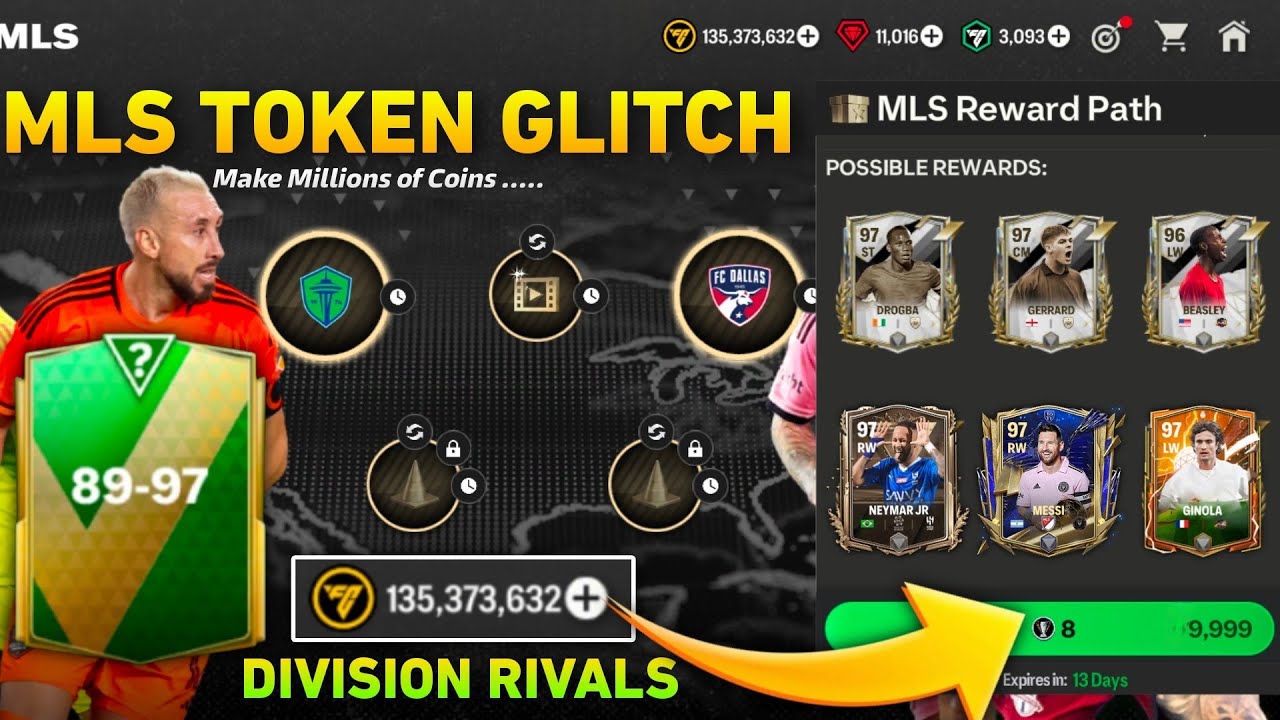DO THIS! MLS TOKEN GLITCH FREE REWARDS FC MOBILE 24! DIVISION RIVALS ...