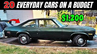 20 Classic Cars You Can Buy for Under $8,500! Which One Is Your Choice?