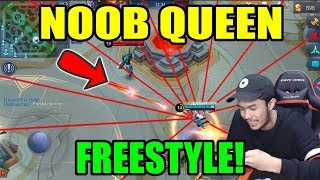 Fanny Noob Queen Freestyle Di Base Musuh!! - Mobile Legends Indonesia