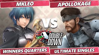 Double Down 2022 Winners Quarters - MkLeo (Byleth) Vs. ApolloKage (Snake) SSBU Smash Ultimate