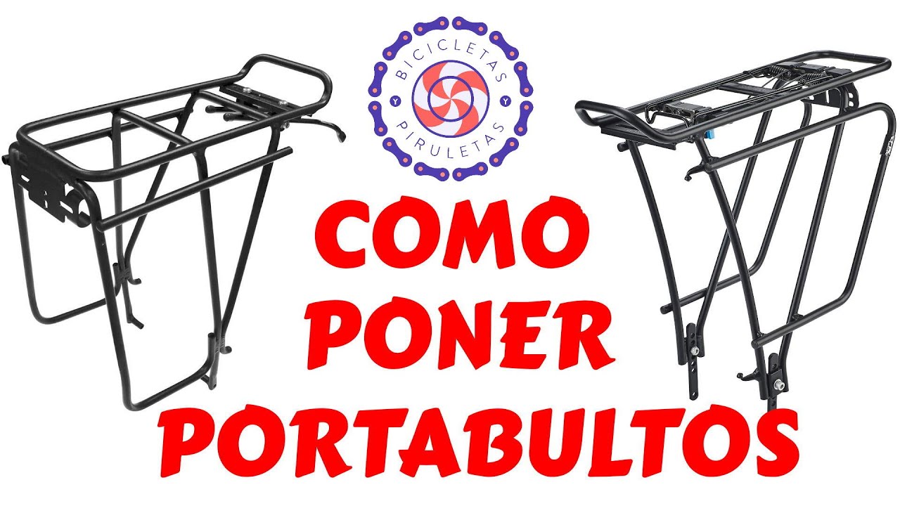 Como colocar portabultos bicicleta en 4 minutos BICICLETAS Y PIRULETAS 