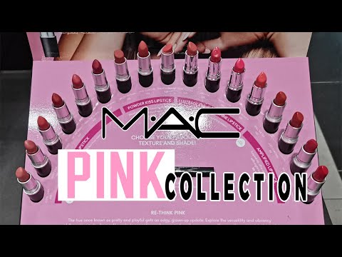 Videó: 7 MAC Pink Lipsticks fotók, színminták