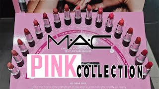 MAC ||  ماك -  MAC RE-THINK PINK COLLECTION LIPSTICK  SWATCHES