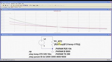 NTC B Parameter Simulation using LTspice