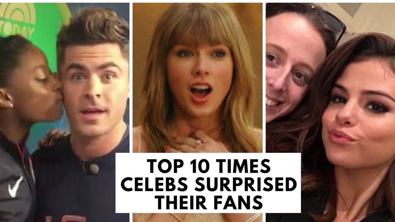 Top 10 Times Celebs Surprised Their Fans | Hollywire