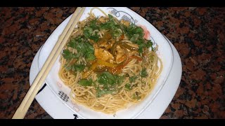 طريقة النودلز (Noodles)الصيني بالدجاج والخضار
