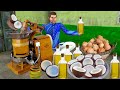 Homemade coconut oil making pure coconut oil hindi kahani hindi moral stories new funny comedy