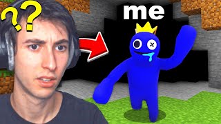 Fooling My Friend with RAINBOW FRIENDS in Minecraft...