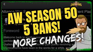 5 War Bans Will Be A Thing Now! Alliance War Season 50 Announcement!