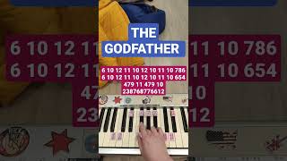 The Godfather Крестный отец #thegodfather #shorts #pianotutorial #easypiano #пианинодляначинающих