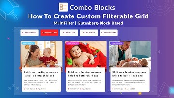 Custom filterable grid | MultiFilter | Gutenberg-block based | Combo Blocks