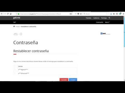 ⚠️Cómo RECUPERAR mi CONTRASEÑA del SAT ?Tutorial PASO A PASO