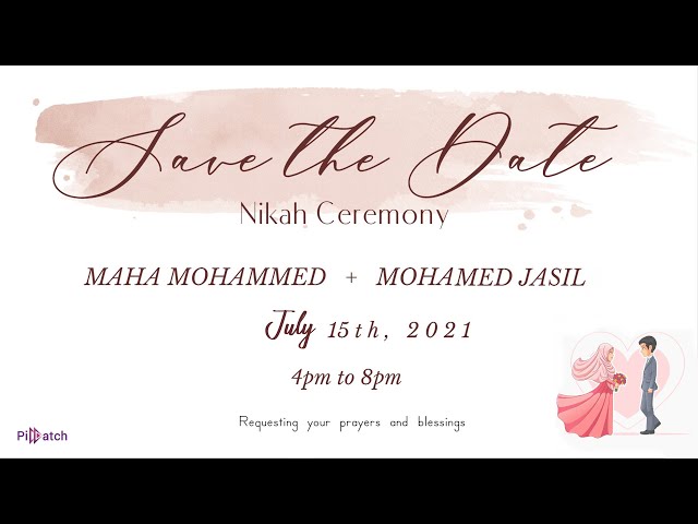 Maha Mohammed & Mohamed Jasil | Nikkah Ceremony | Live Stream | class=