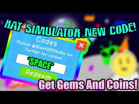 New Codes Hat Simulator All April Codes Get 3000 Coins And Gems Roblox Youtube - roblox hat simulator hack