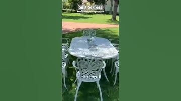 Bàn ghế nhôm đúc | Giúp làm nỗi bật không gian | Happy House Group #bànghếnhômđúc #bànghếsânvườn