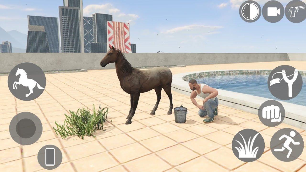 😱 New Horse Adopted in House - INDIAN BIKE DRIVING 3D