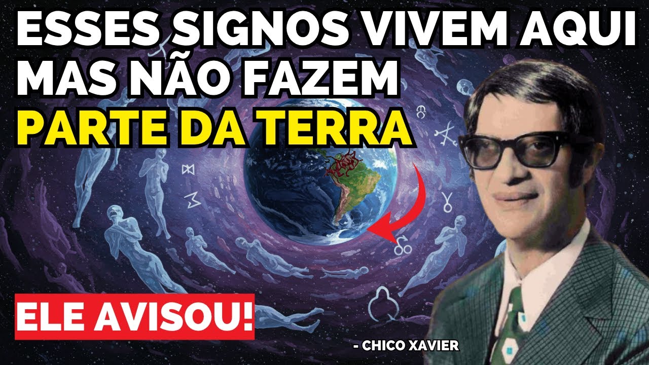 CHICO XAVIER PSICOGRAFOU: Estes 3 Signos Vieram Para Salvar a Humanidade