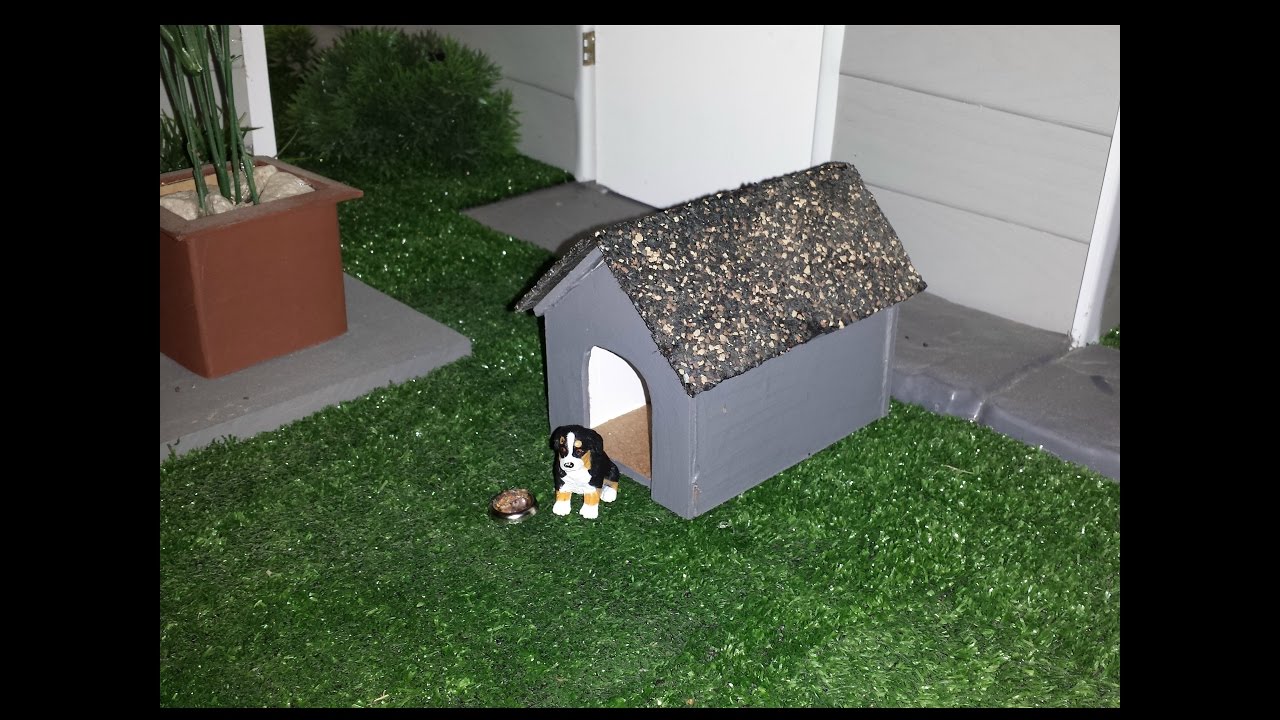 How to make a Doll Dog House - YouTube