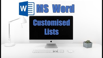 How to Customize Lists in Word