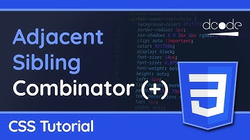 Adjacent Sibling Combinator - CSS Tutorial - Use to create modals!