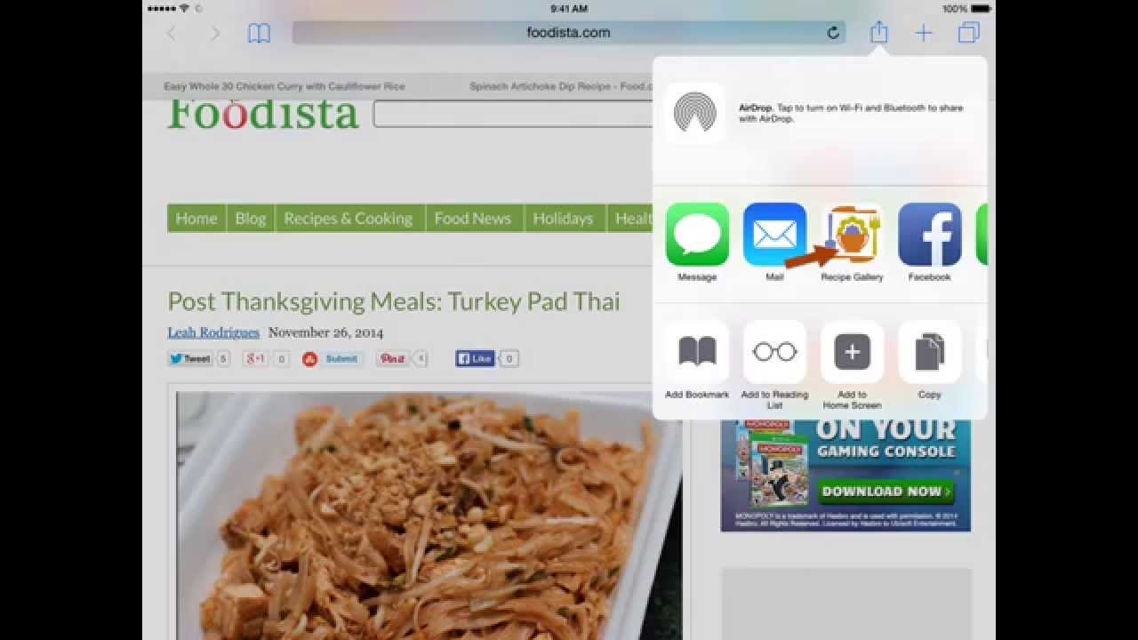 How to Use the Recipe Gallery Safari Extension YouTube