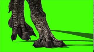 Green Screen T Rex,Raptors Dino Attack With Sound Effects Test 3