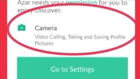 How To Fix Azar Video Chat Permission Required Problem Solve