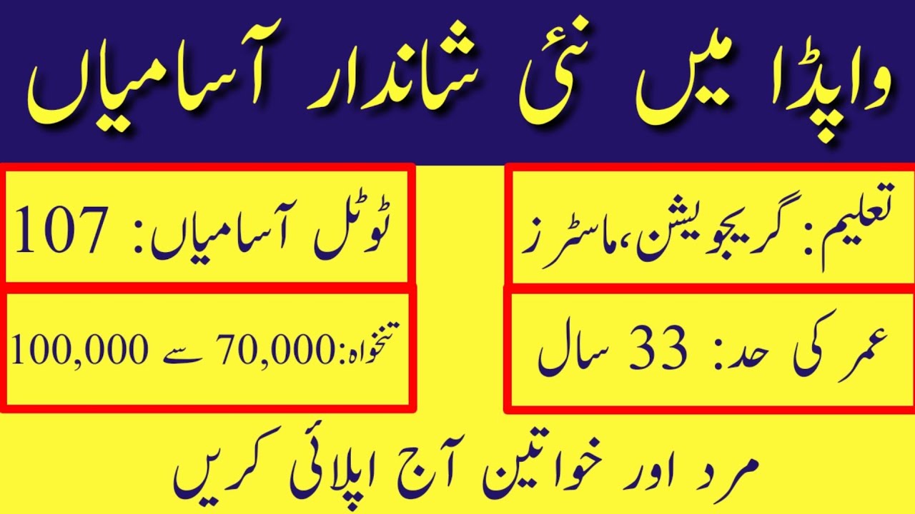 WAPDA Jobs 2023 | How To Apply Wapda Jobs 2023