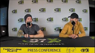 2018 twenty one pilots Press Conference with 97X!