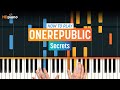 How to Play "Secrets" by OneRepublic | HDpiano (Part 1) Piano Tutorial