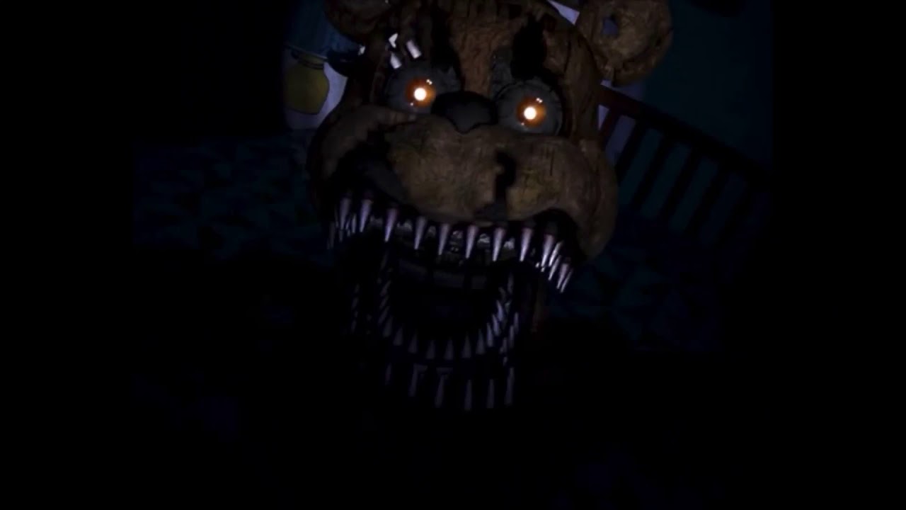 Nightmare Freddys Jumpscare Fnaf 4 Youtube