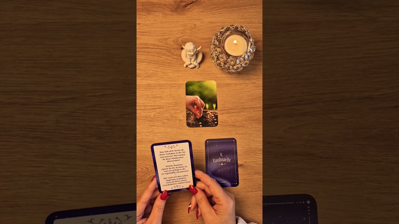 Raunachtorakel. Neunte Raunacht 02.01. Verwendete Karten: Rituale für die Raunächte. EMF Verlag.