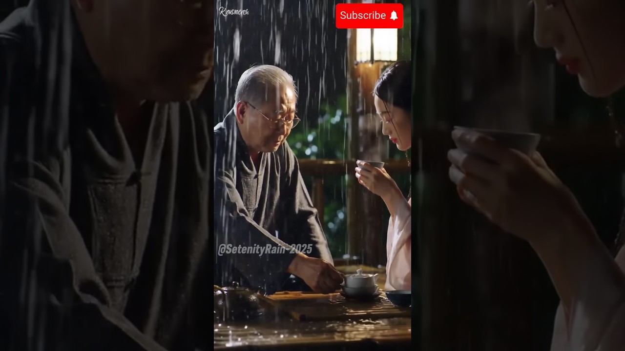 Cozy Evening Rain Ambience|Warm Lantern Light & Gentle Rain ASMR 