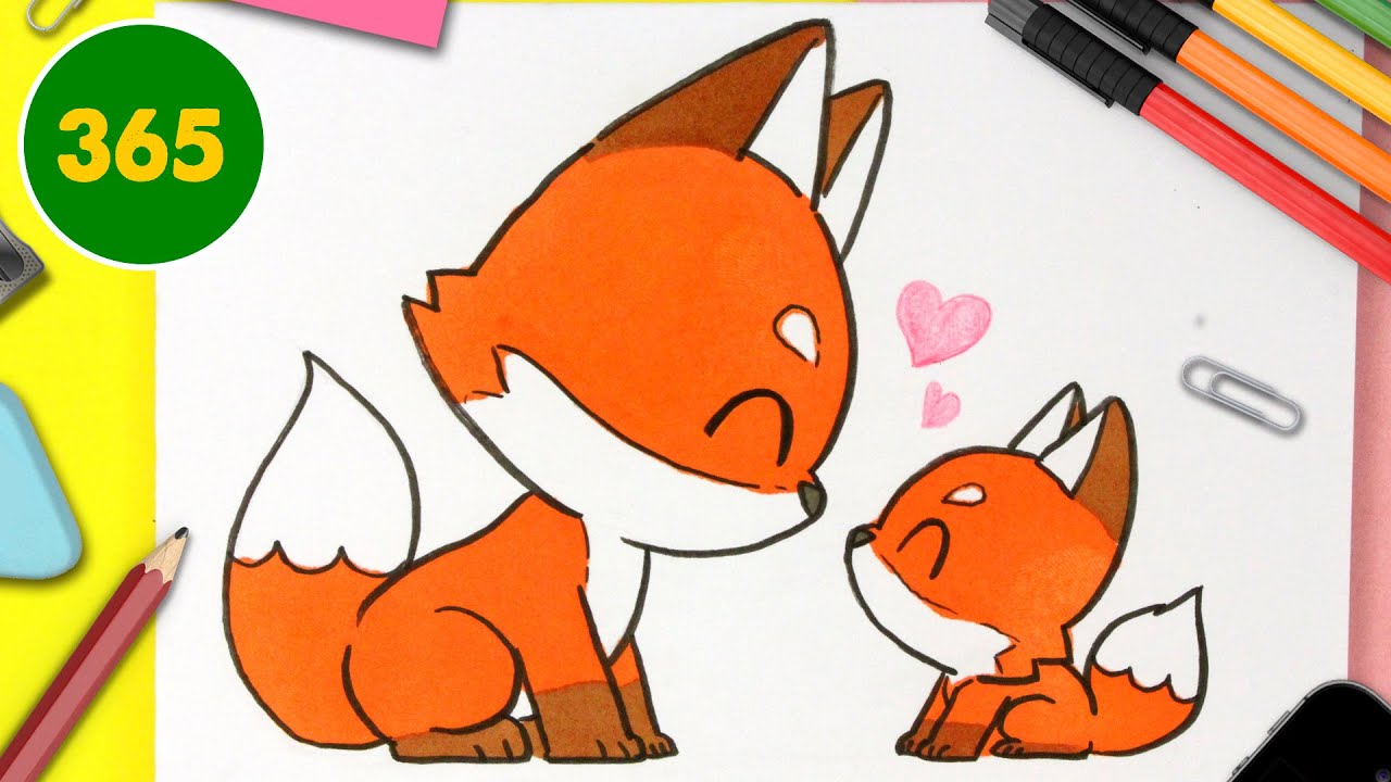 Comment Dessiner Renard Et Son Bebe Kawaii Dessins Kawaii Faciles Dessiner Des Animaux Kawaii Youtube