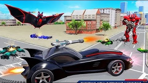 Flying Bat Robot Transform Part-2 | Rescue City Car Robot Android GamePlay | By Game Crazy