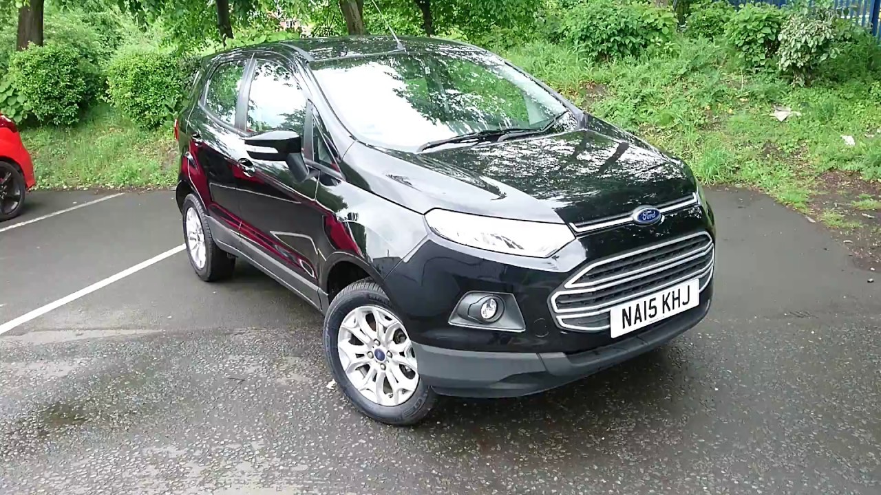 Used Ford Ecosport 1.5 Zetec 5dr Shadow Black 2015 YouTube